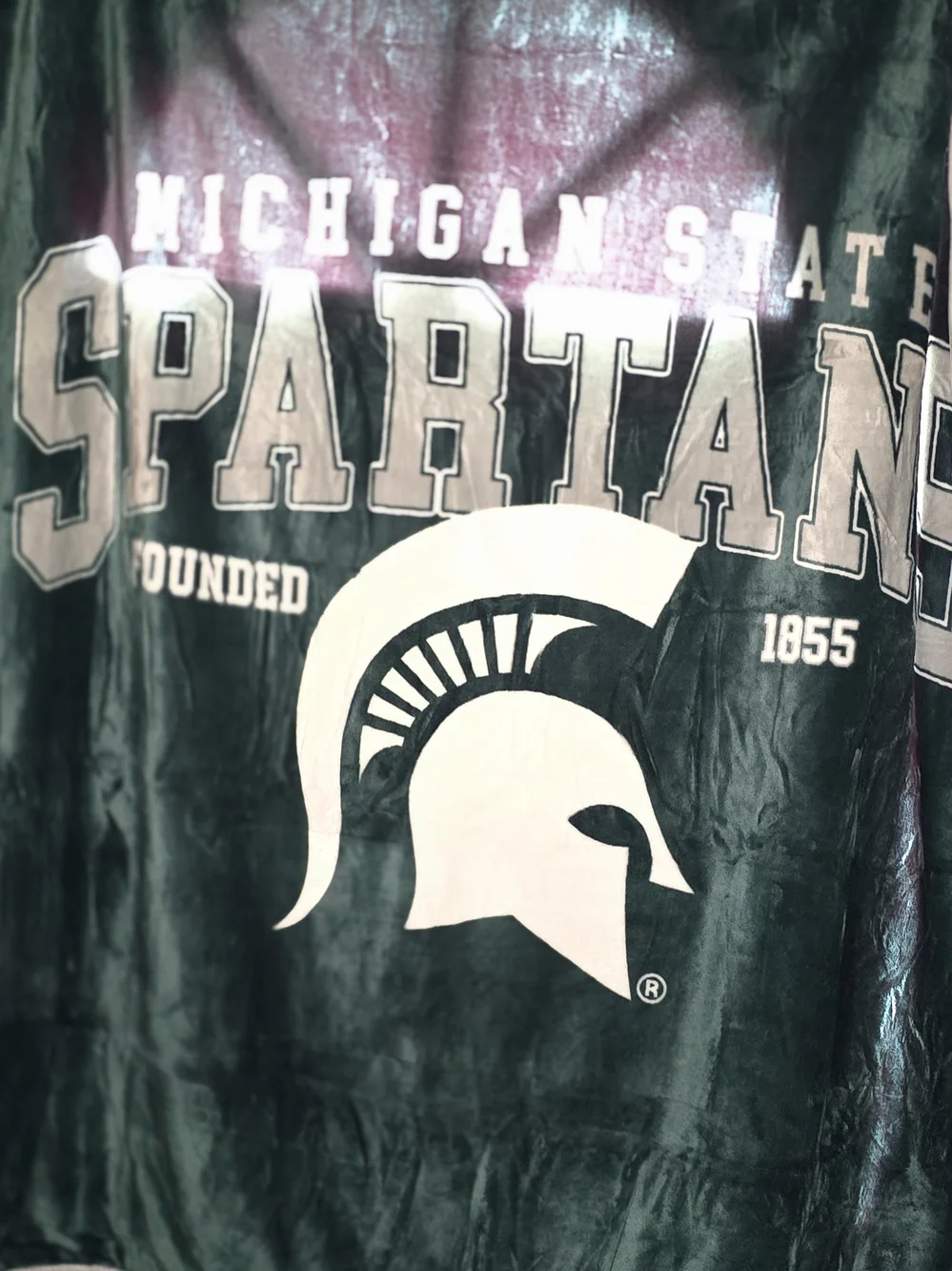 NWOT - Michigan State Spartans Throw Blanket